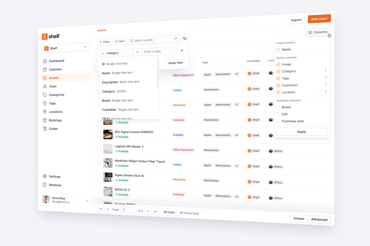 Asset Location Shown in Audit Scan List